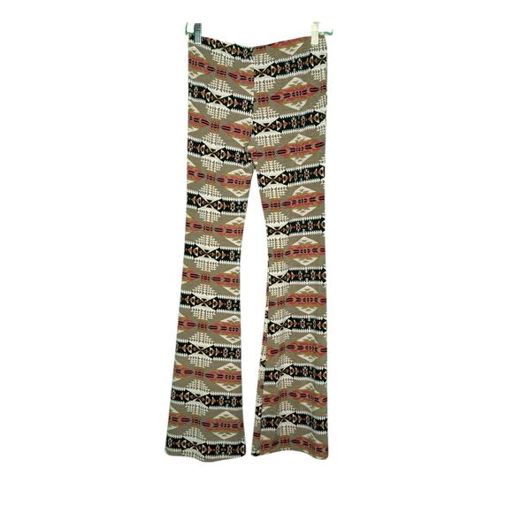 Love Tree Happens Cream Black and Orange Aztec Print Pull On Pants size M - Picture 1 of 9